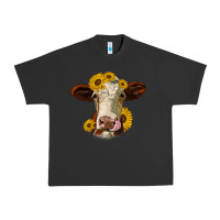 Pigment Black hereford cattle sunflowers heifer Urban Heavy Tee - Jasminsmagicworld