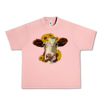 Salmon hereford cattle sunflowers heifer Urban Heavy Tee - Jasminsmagicworld