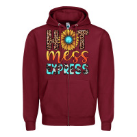 Burgundy hot mess express Zipper Hoodie - JahusDesignShop