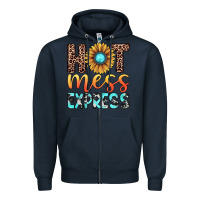 Navy hot mess express Zipper Hoodie - JahusDesignShop