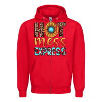 Red hot mess express Zipper Hoodie - JahusDesignShop