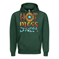 Sports Green hot mess express Zipper Hoodie - JahusDesignShop