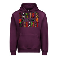 Mauve Wine santa's favorite therapist Urban Hoodie - Jasminsmagicworld