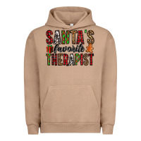 Pigment Burro santa's favorite therapist Urban Hoodie - Jasminsmagicworld