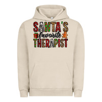 Pigment French Oak santa's favorite therapist Urban Hoodie - Jasminsmagicworld