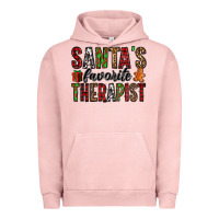 Pigment Salmon santa's favorite therapist Urban Hoodie - Jasminsmagicworld