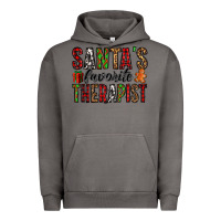 Pigment Tornado santa's favorite therapist Urban Hoodie - Jasminsmagicworld