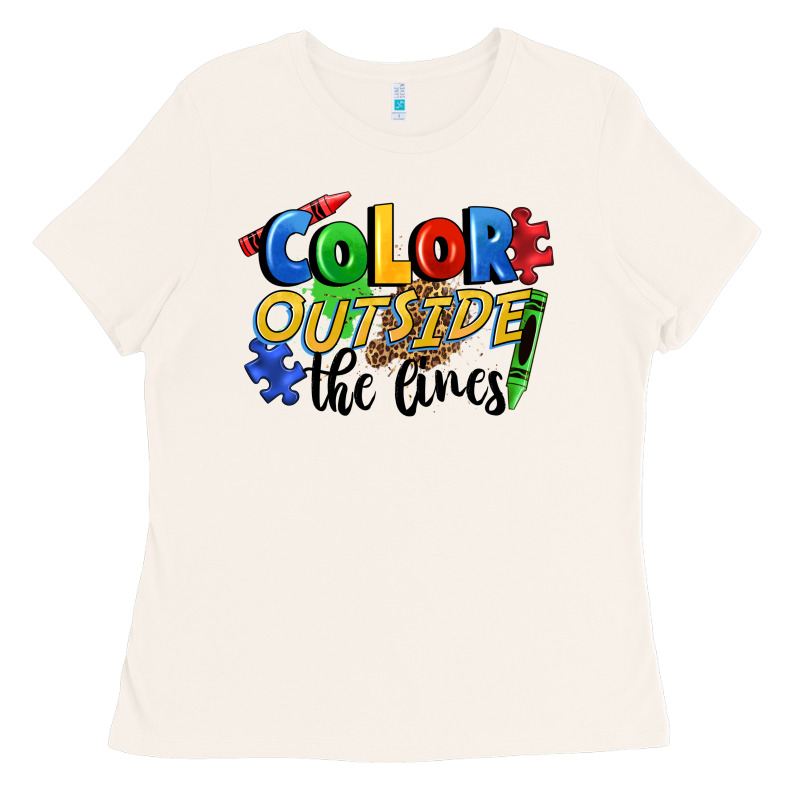 Color Outside The Lines Ladies Tee by FaDigitalArtStudio | Teevron