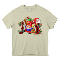 Mossy christmas joy  gnome Heavy Core Tee - CowGirlArtShop