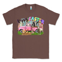 Chestnut Happy Easter truck with farm animals Easter Day Classic Tee - CowGirlArtShop