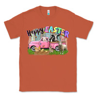 Copper Happy Easter truck with farm animals Easter Day Classic Tee - CowGirlArtShop