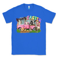 True Royal Happy Easter truck with farm animals Easter Day Classic Tee - CowGirlArtShop
