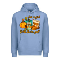 Colony Blue just a girl who loves fall Premium Hoodie - Jasminsmagicworld