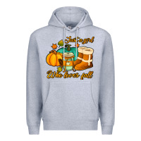 Heather Grey just a girl who loves fall Premium Hoodie - Jasminsmagicworld