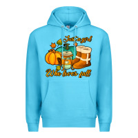 Ocean Blue just a girl who loves fall Premium Hoodie - Jasminsmagicworld