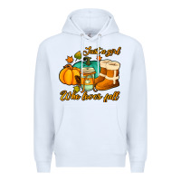 White just a girl who loves fall Premium Hoodie - Jasminsmagicworld