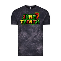 Cloud Black juneteenth Vintage Tee - FaDigitalArtStudio