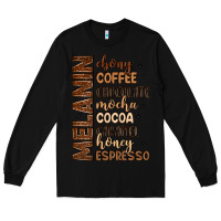 Black melanin shades of brown Long Sleeve Tee - LillyAllenDesigns