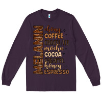 Plum melanin shades of brown Long Sleeve Tee - LillyAllenDesigns