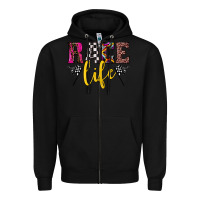 Black race life Zipper Hoodie - JahusDesignShop