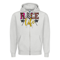 Dove Grey race life Zipper Hoodie - JahusDesignShop
