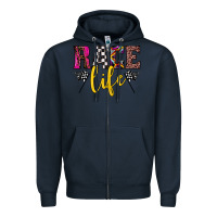 Navy race life Zipper Hoodie - JahusDesignShop