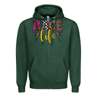 Sports Green race life Zipper Hoodie - JahusDesignShop