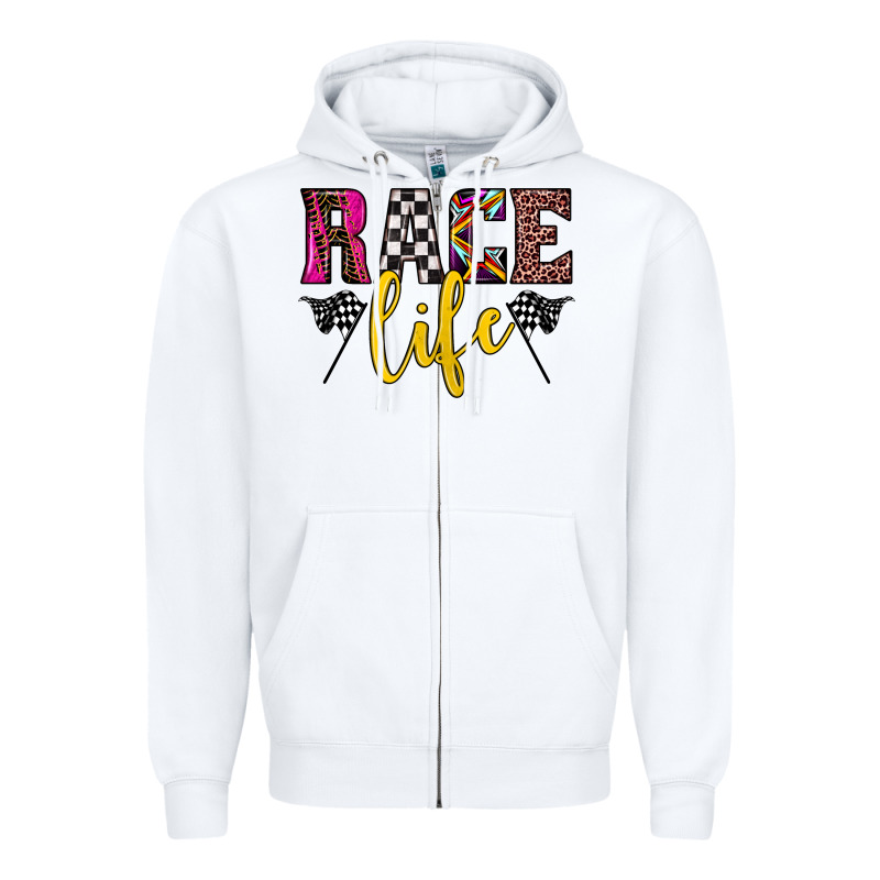 Race Life Zipper Hoodie by JahusDesignShop | Teevron