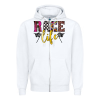 White race life Zipper Hoodie - JahusDesignShop