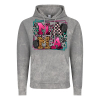 Cloud Rock Racing leopard frame mama Mother's Day Vintage Hoodie - LillyAllenDesigns