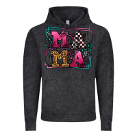 Vintage Black Racing leopard frame mama Mother's Day Vintage Hoodie - LillyAllenDesigns