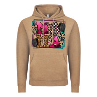 Vintage Coffee Racing leopard frame mama Mother's Day Vintage Hoodie - LillyAllenDesigns