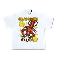 White mardi gras crawfish dude Urban Heavy Tee - FaDigitalArtStudio
