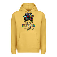 Antique Gold autism mom Premium Hoodie - CowhideDigitalArt