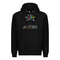 Black autism mom Premium Hoodie - CowhideDigitalArt