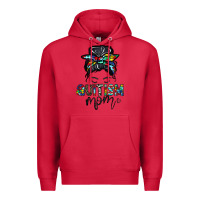 Cardinal autism mom Premium Hoodie - CowhideDigitalArt