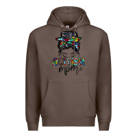 Coffee autism mom Premium Hoodie - CowhideDigitalArt