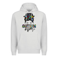 Dove Grey autism mom Premium Hoodie - CowhideDigitalArt