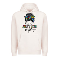 Pale Pink autism mom Premium Hoodie - CowhideDigitalArt