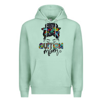 Seafoam autism mom Premium Hoodie - CowhideDigitalArt