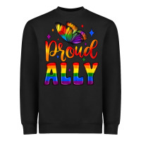 Black proud ally Heavyweight Sweatshirt - JahusDesignShop