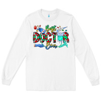 White Best Doctor Ever Long Sleeve Tee - CowhideDigitalArt