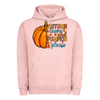 Pigment Salmon Autumn leaves and pumpkin please Urban Hoodie - RanaPortraitStore