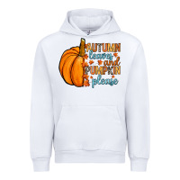 White Autumn leaves and pumpkin please Urban Hoodie - RanaPortraitStore