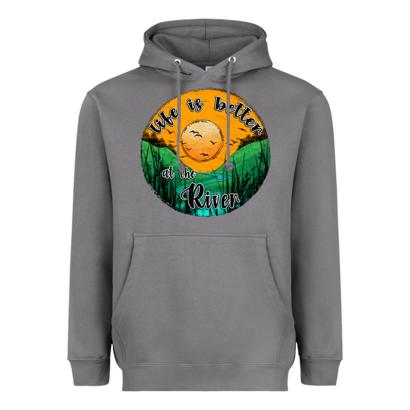 Life Is Better At The River Heavyweight Hoodie by JahusDesignShop | Teevron