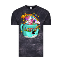Cloud Black LGBTQ Unicorn And Narwhal Mug Vintage Tee - BundleAndBundleShop