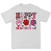 Dove Grey happy valentine's day paws Premium Tee - OliviaCreatesArt