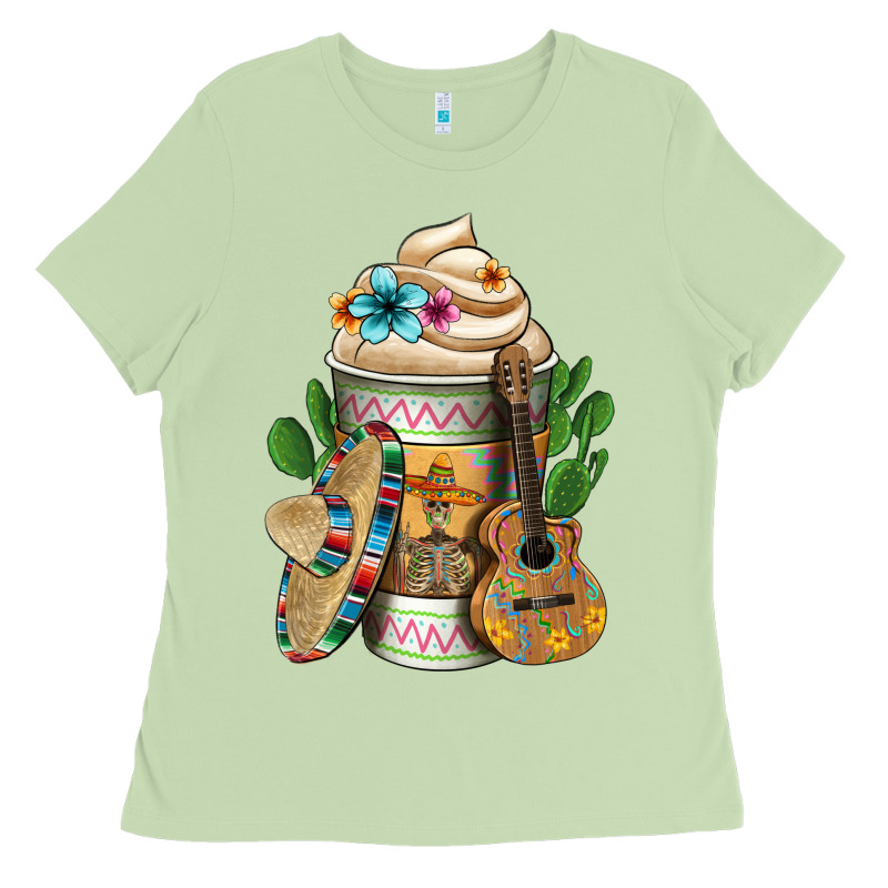 Mexican Hot Coffee Cup Ladies Tee by FaDigitalArtStudio | Teevron
