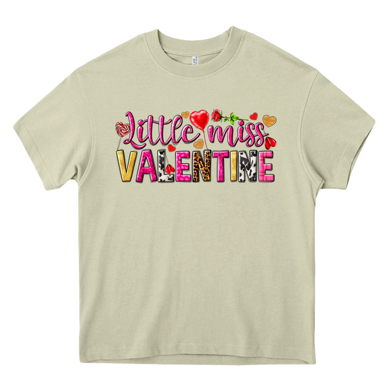 Little Miss Valentine Heavy Core Tee by HowdyJamesFarm | Teevron