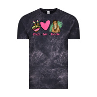 Cloud Black peace love horses Vintage Tee - RanaPortraitStore